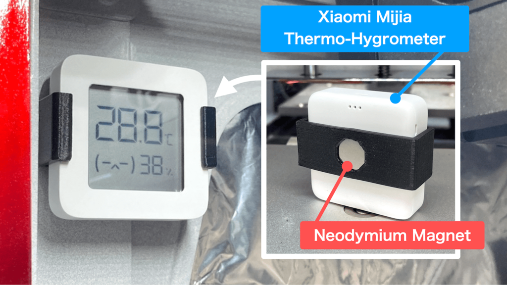 Magnetic Holder for Thermo-Hygrometer (Xiaomi Mijia)