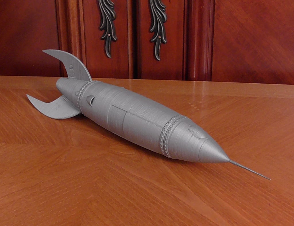 Myst Rocket - Remodeled for 3D Printing