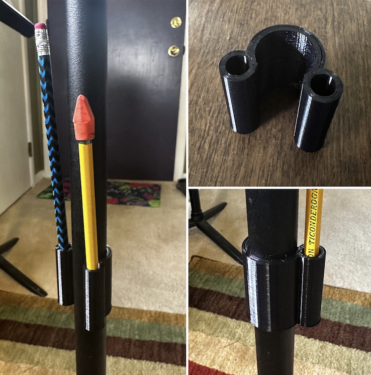Music Stand Pencil Holder (Stronger Updated Version)