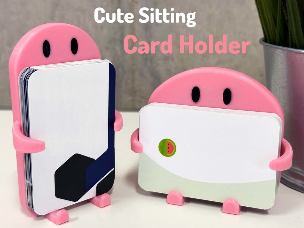 Cute Sitting Card Holder