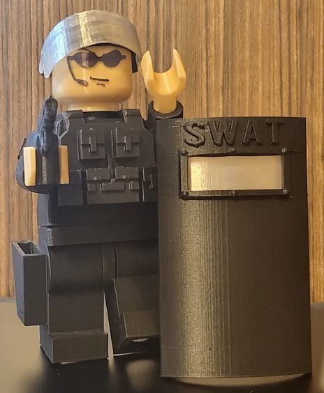 Lego Type Tactical SWAT Figurine