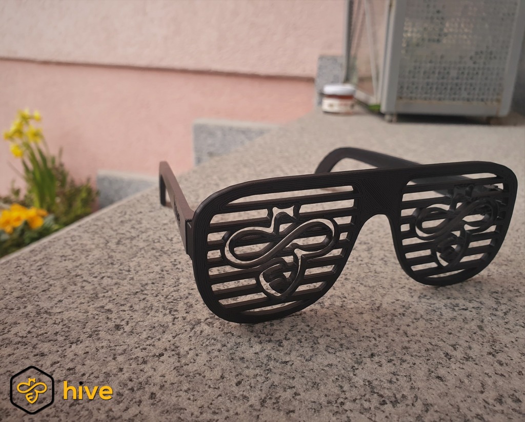 Hive party glasses