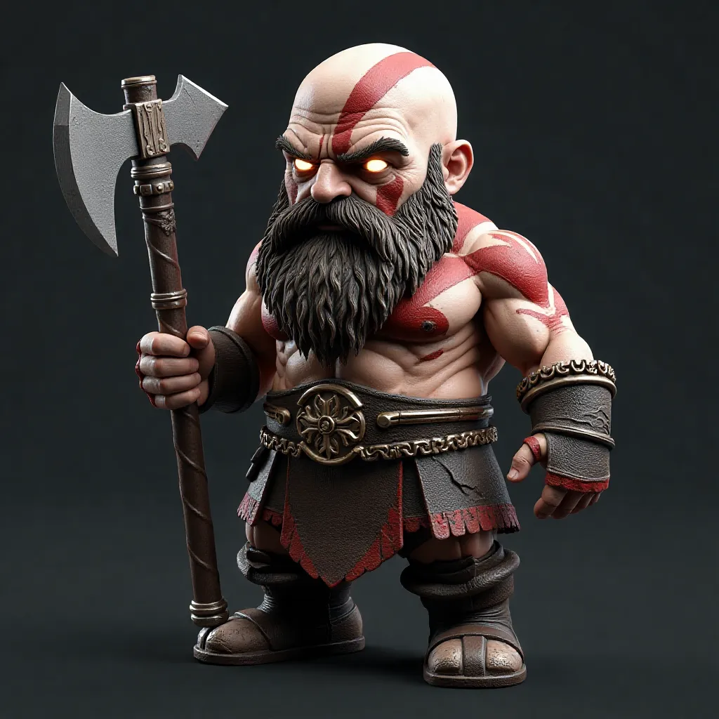 Nordic warrior, generated by AI from Tripo3d
