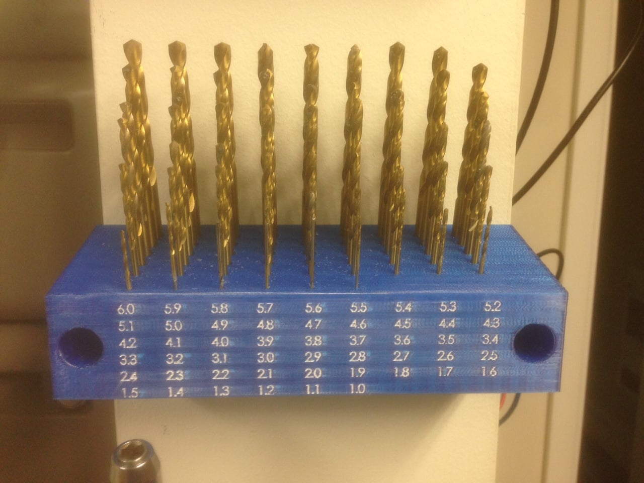 M1 to M6 drill bits holder