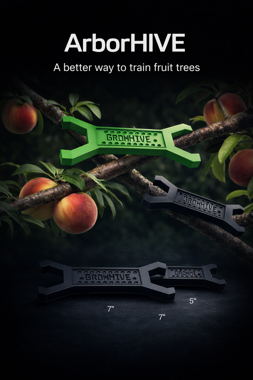 ArborHIVE - Tree Branch Spacers - Peach Tree Spacers - Apple Tree Spacers - Fruit Tree Spacers - GrowHIVE Tree Spacers