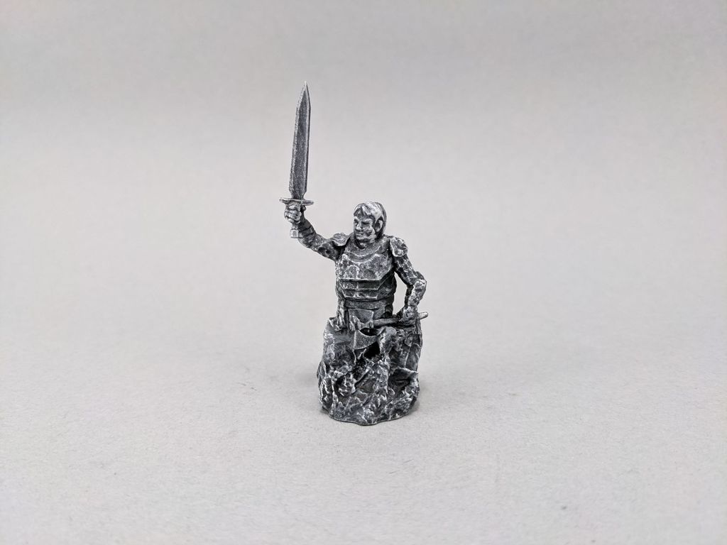 28mm Unfinished Knight Statue