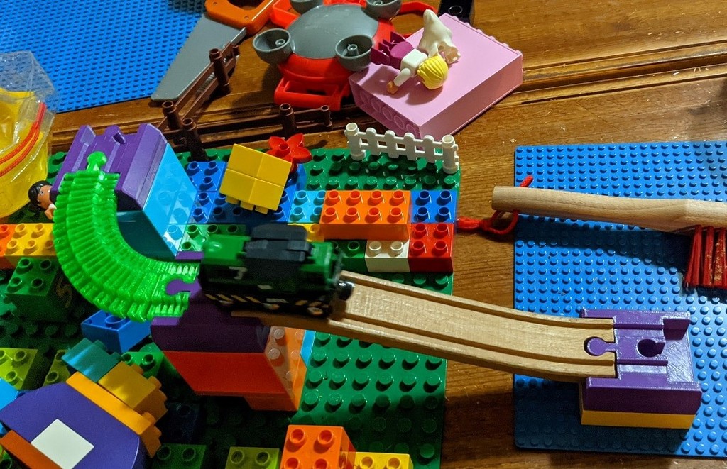 Brio Lego Adapter and Flex Track