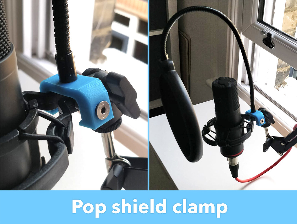 Pop shield clamp