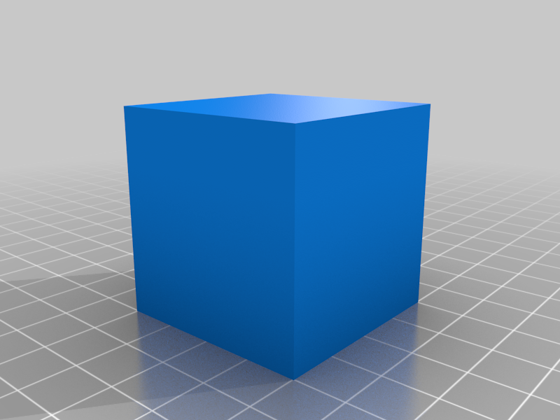 Simple Plain Cube Test Print