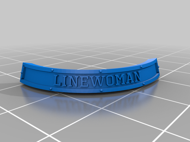 Bloodbowl Nameplate Lineman / Linewoman