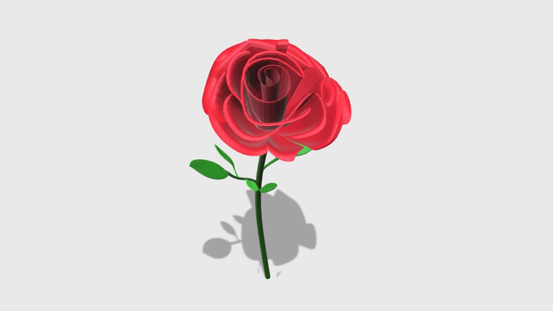 Blender 3D Design Rose Flower
