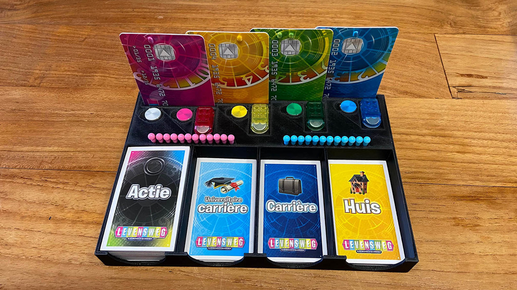 Game of life pieces and parts organizer