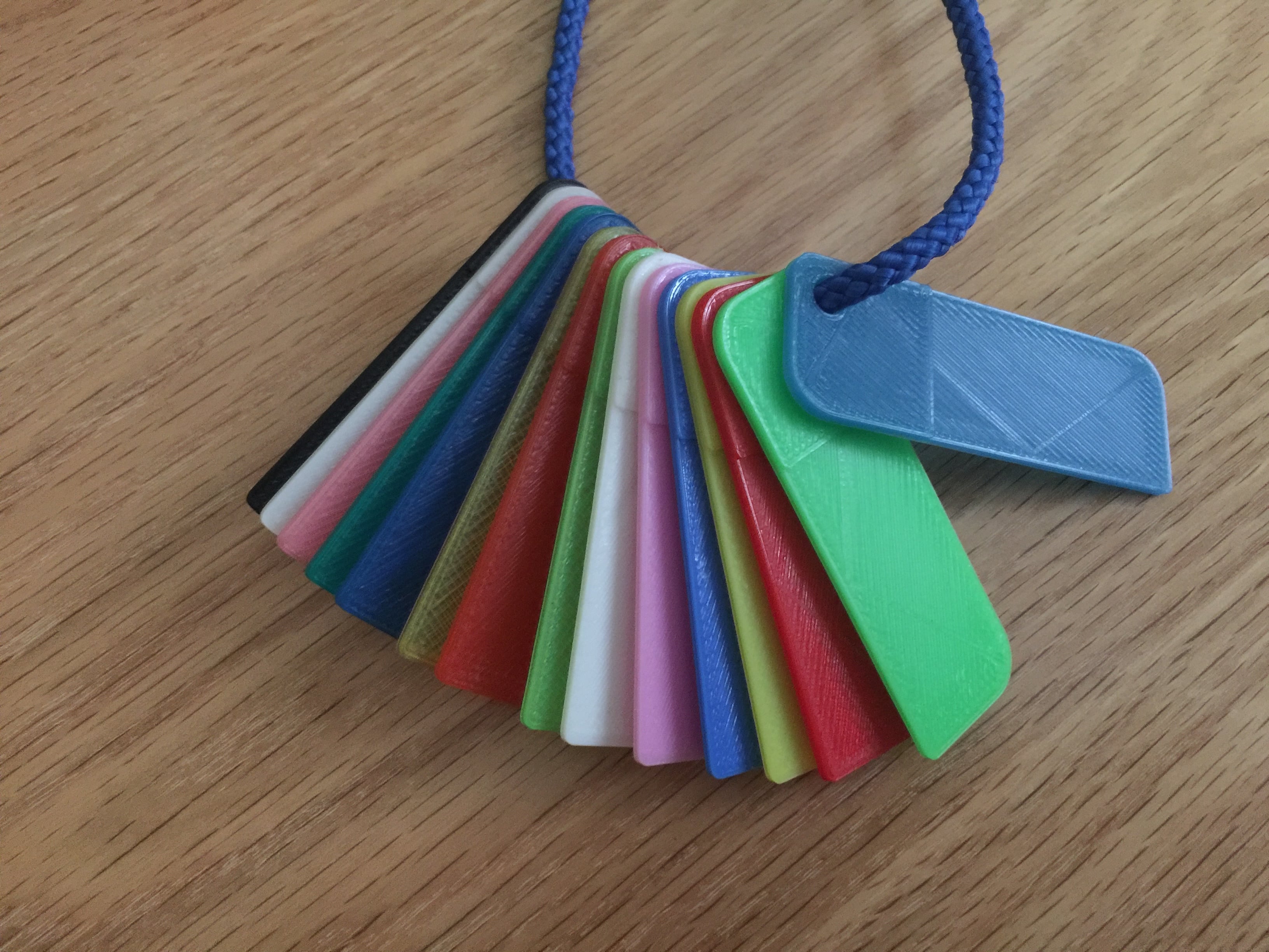 filament chip/swatch