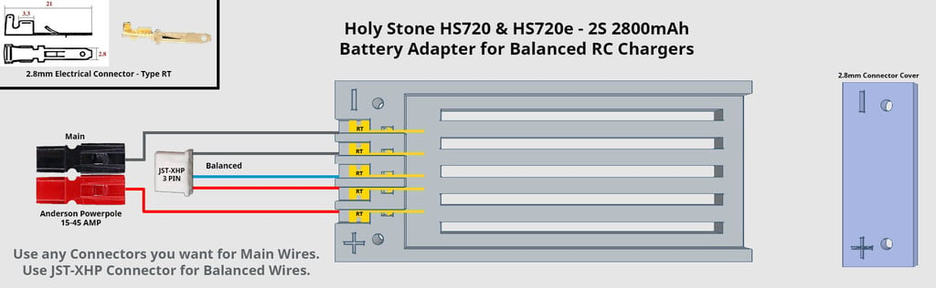 HS720 & HS720e Battery Charging Adaptor (Remix)