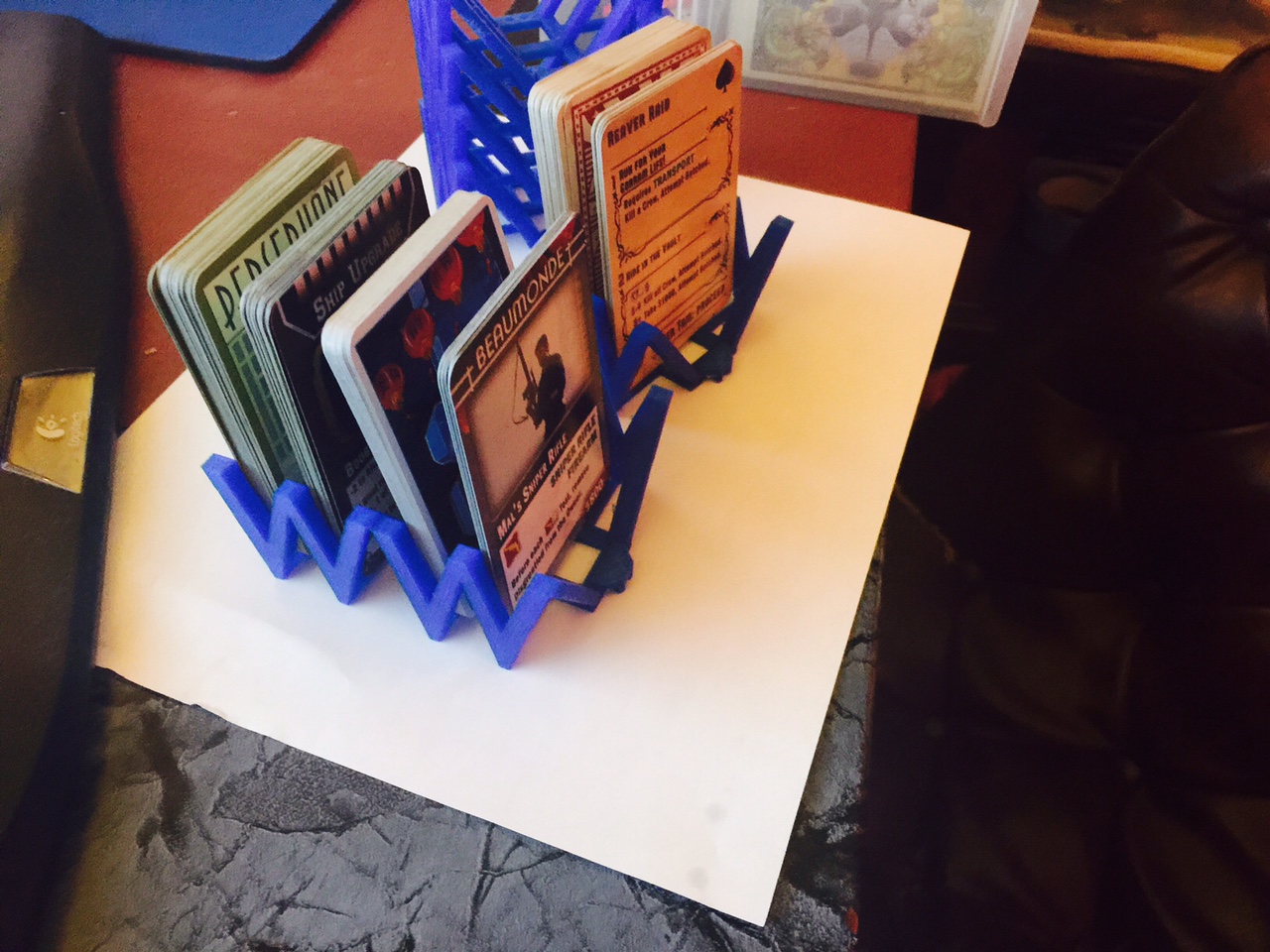 Stackable Card Holder Deck and Discard
