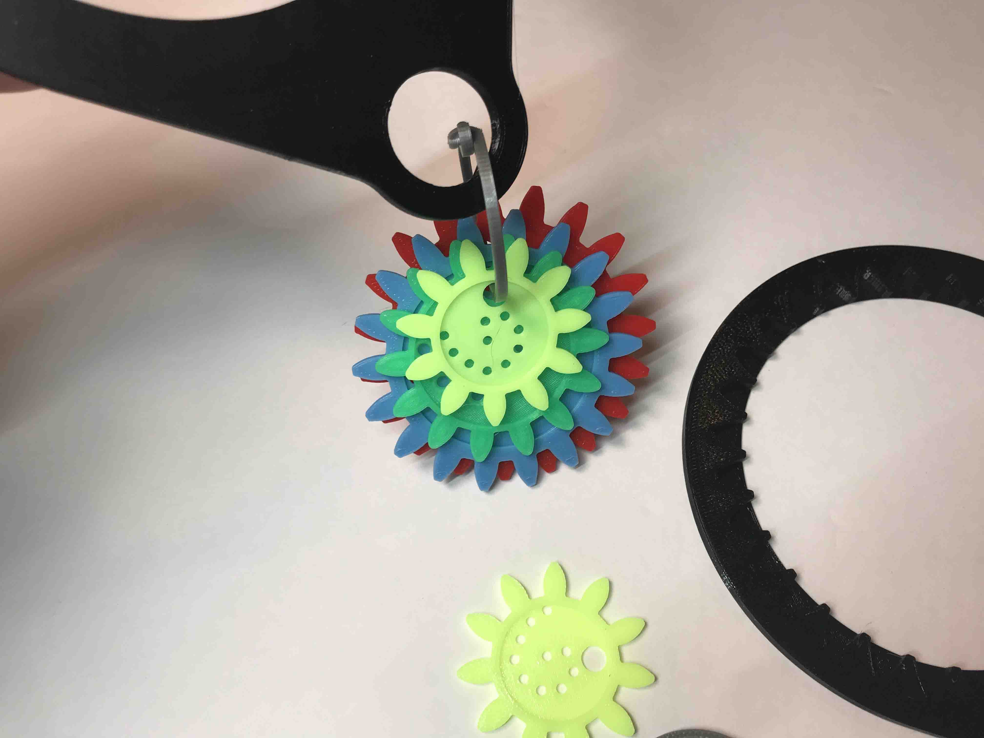 Snap Ring to hold Spirograph Pieces together