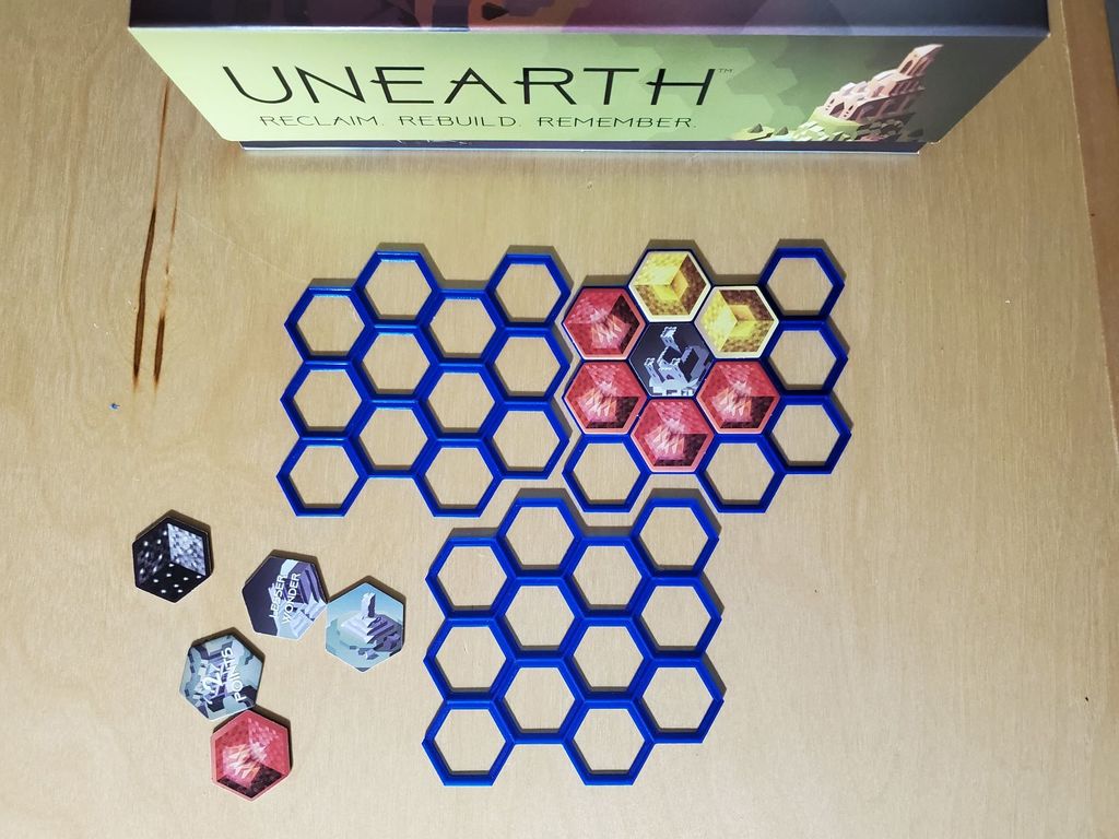 Unearth Game Hexagon tile Tableau