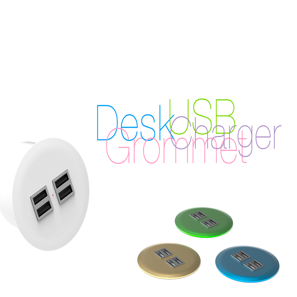 Desk Grommet with USB Charger