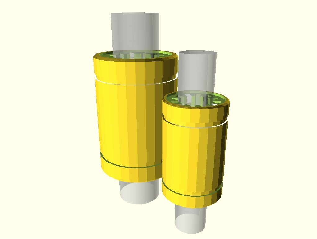 Fully Parametric Printable Linear Bearing