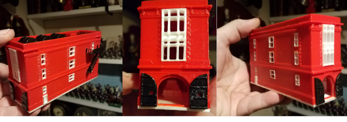 N Scaled Fire House Ladder Company, Ghostbusters model railroad N-gauge