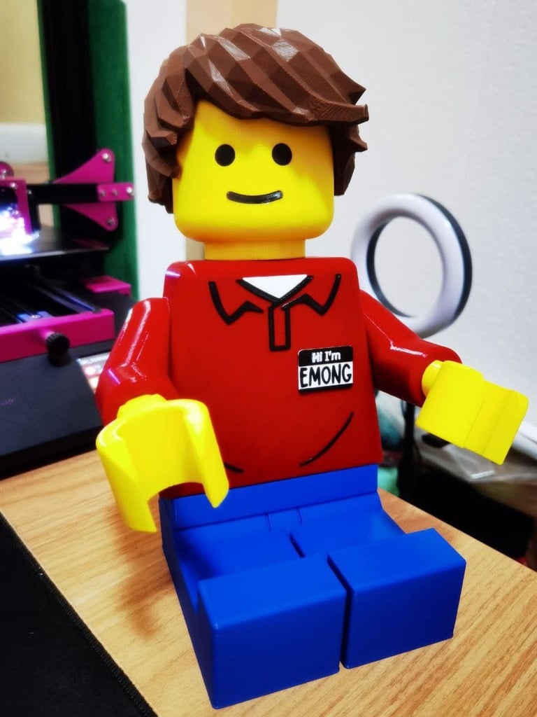 Lego Man Torso Design with Badge