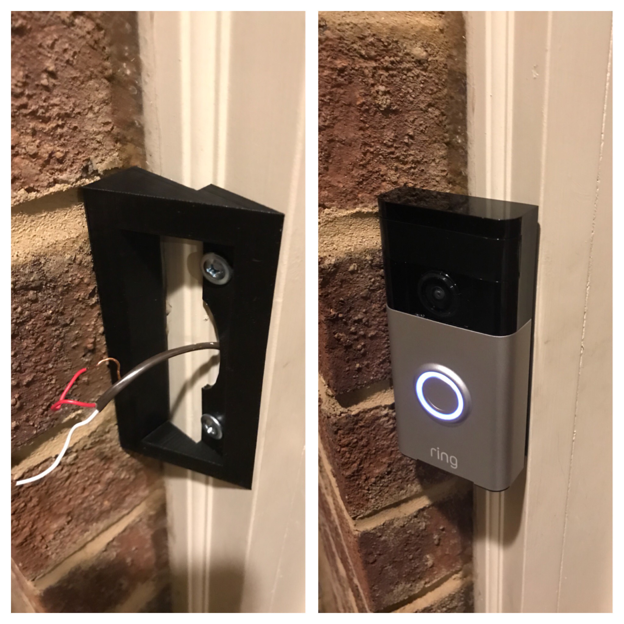 Ring Doorbell Angled Bracket