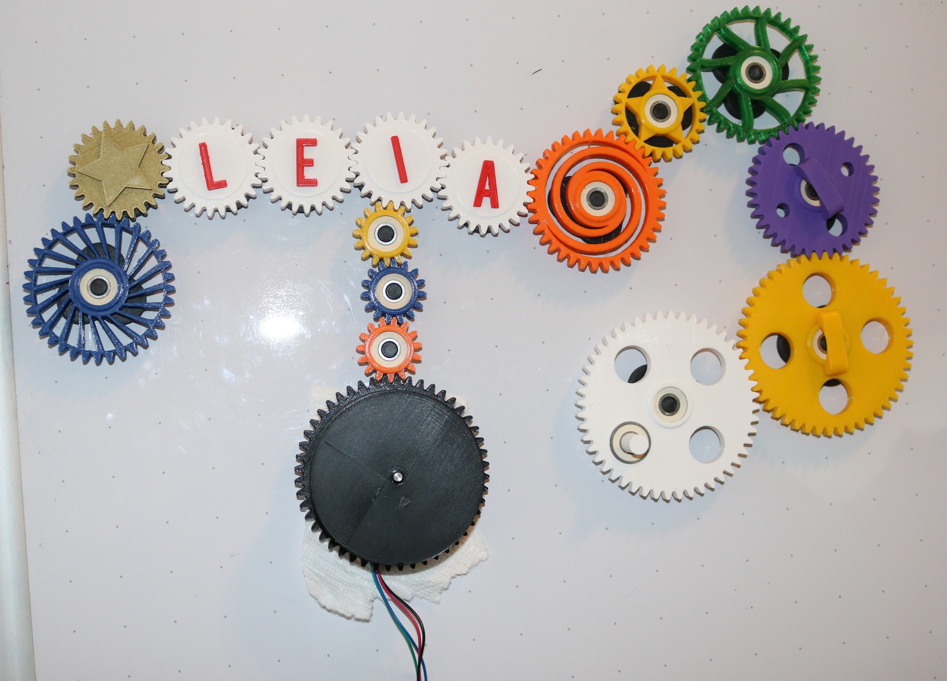 Motorized Fridge Magnet Gears