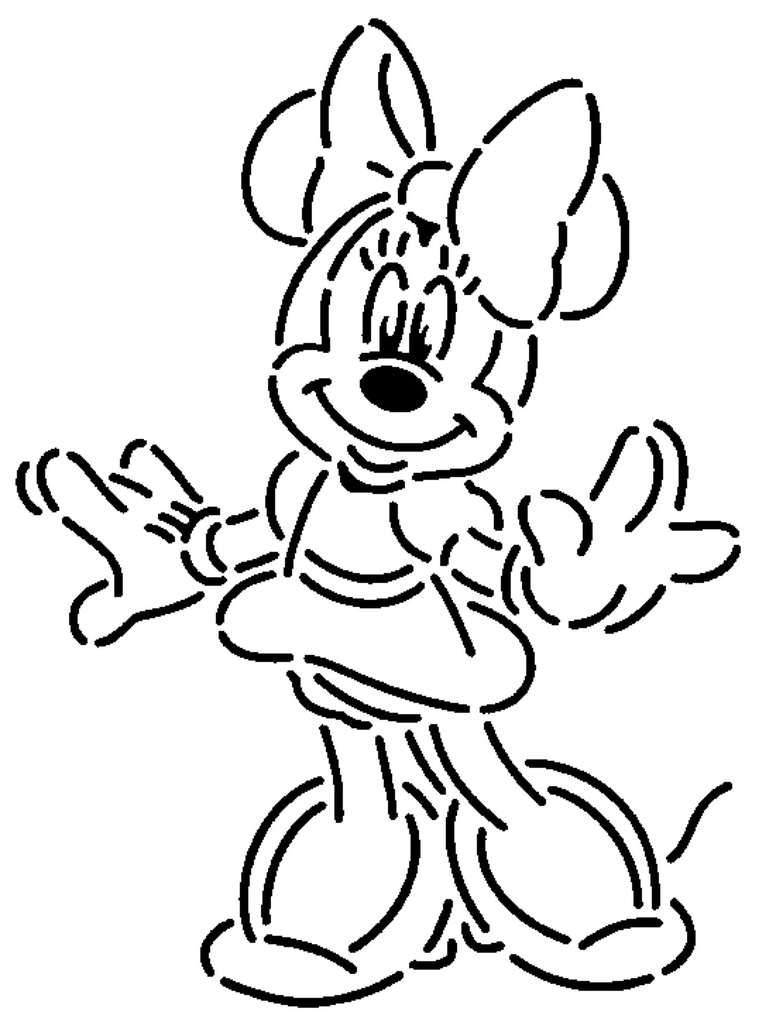 Minnie Mouse stencil 4