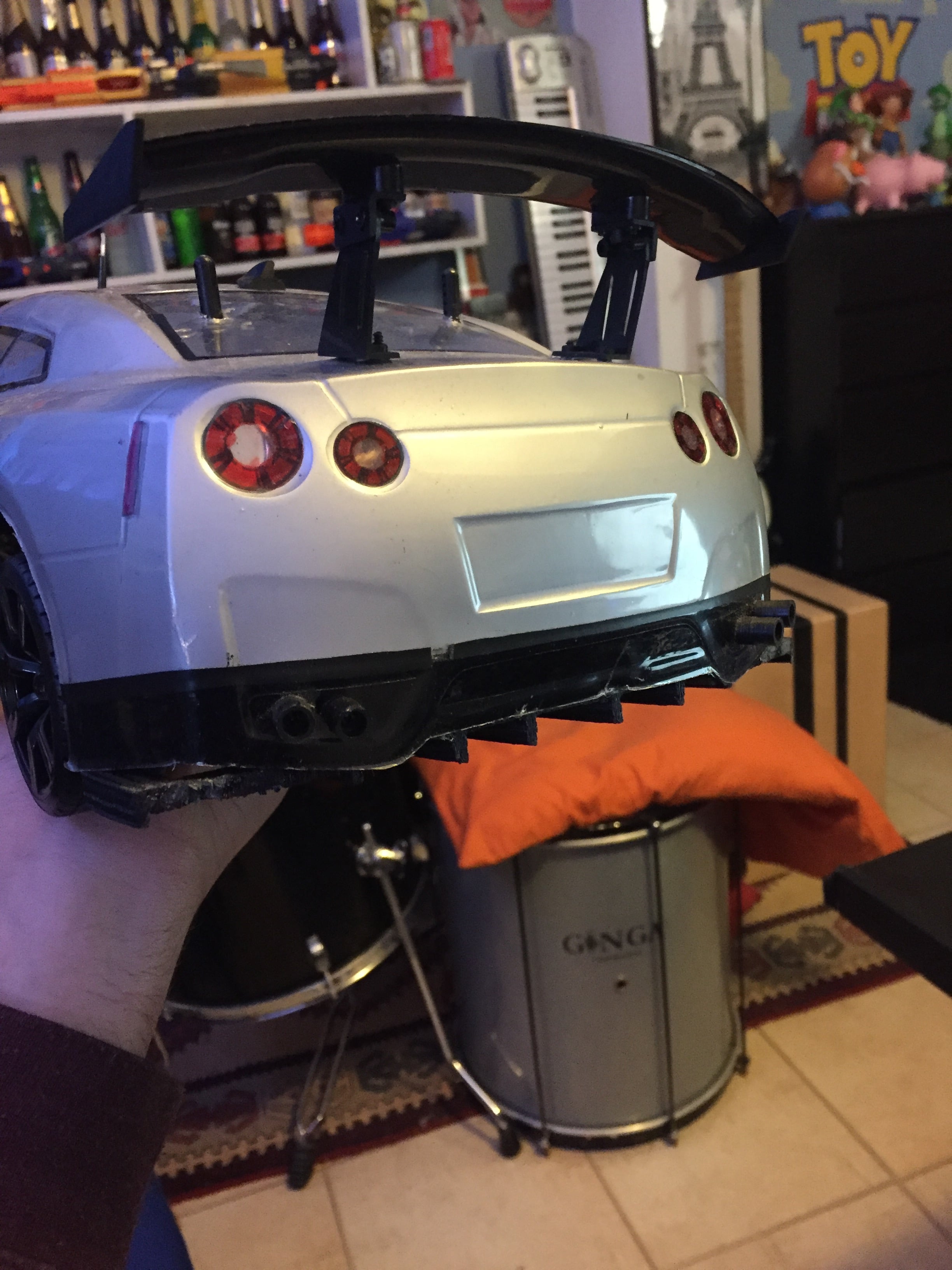 RC Car Nissan GT-R R35 diffuser 2.0