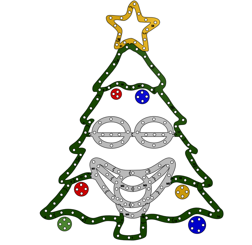 Singing Christmas Tree for RGB Pixels