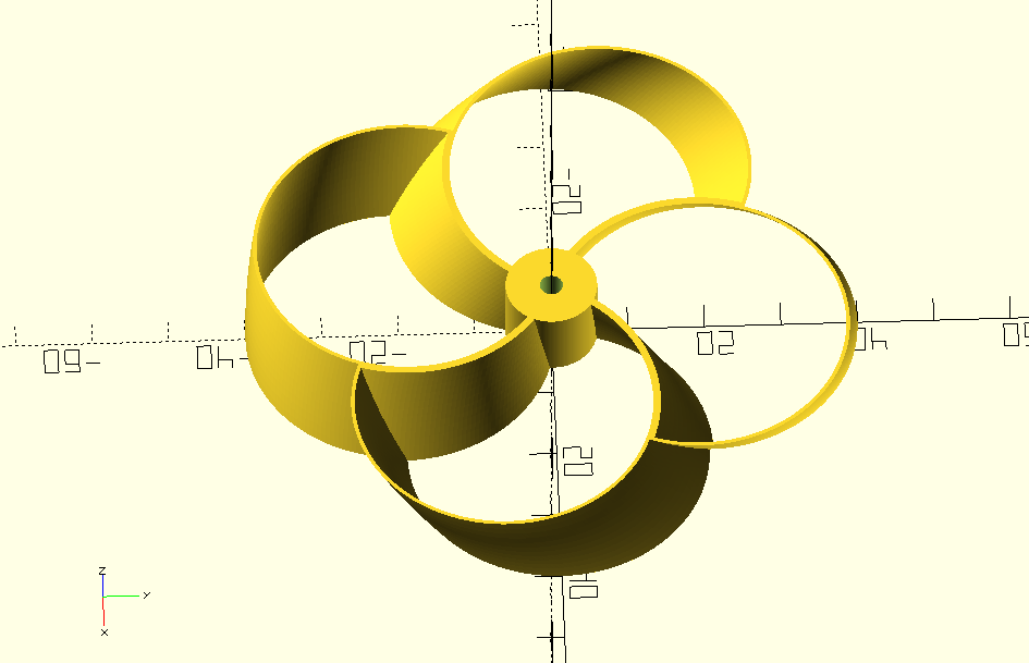 Simple toroidal Propeller