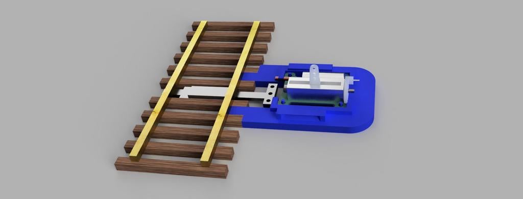 Linear Servo mount for HO Scale turnout