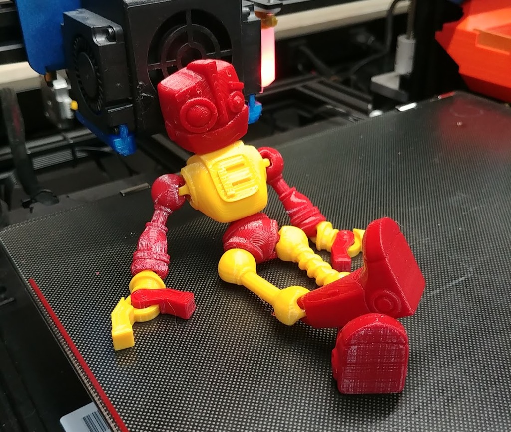 FLEXI PRINT-IN-PLACE FOKOBOT 2.0  ( ROBOT ) REMIX for multi color