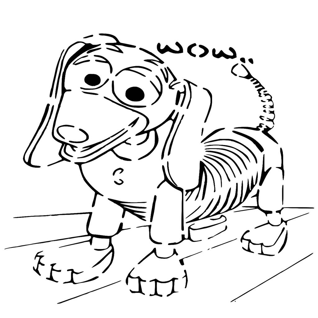 Slinky Dog stencil