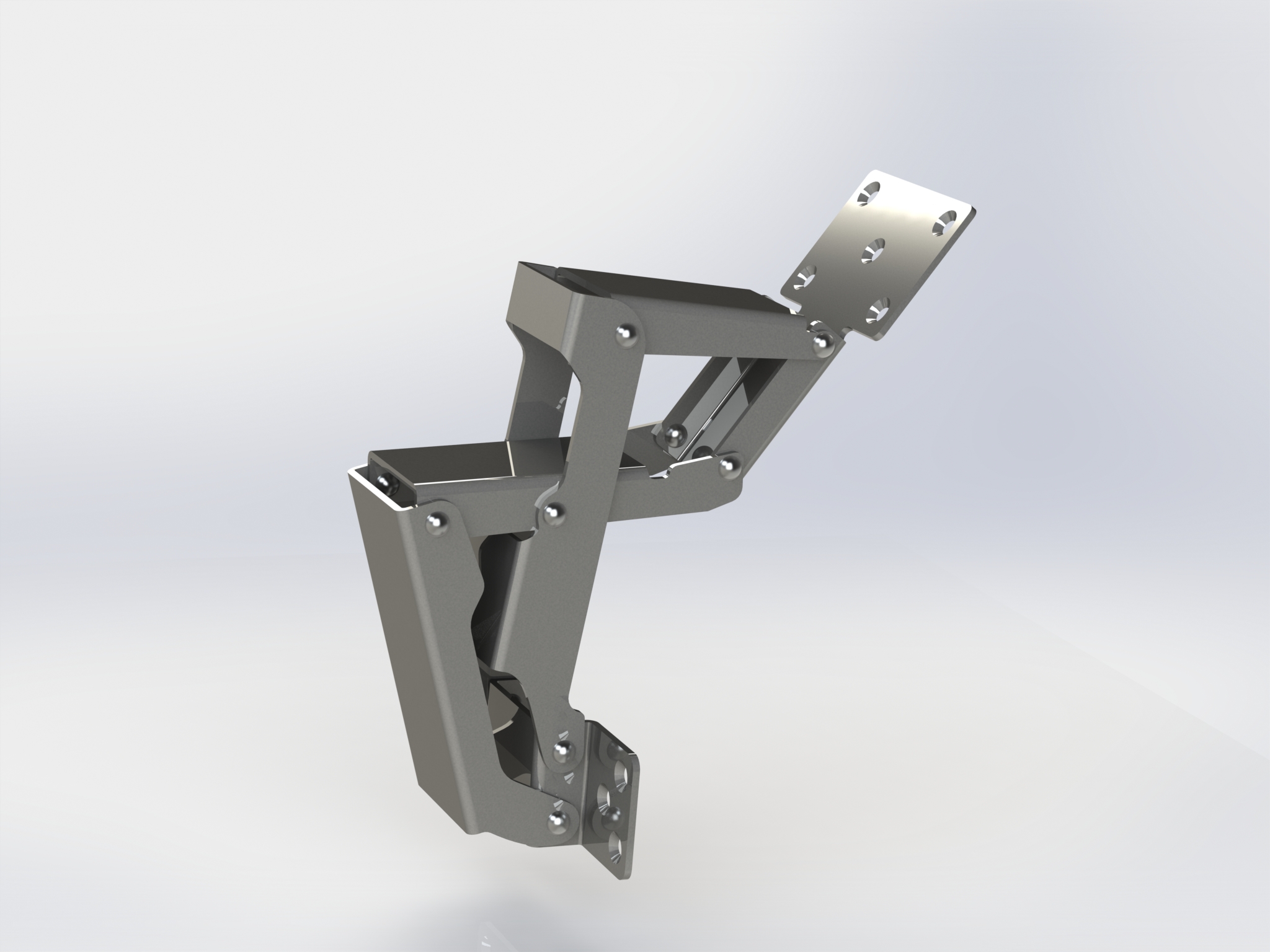 Trapdoor hinge