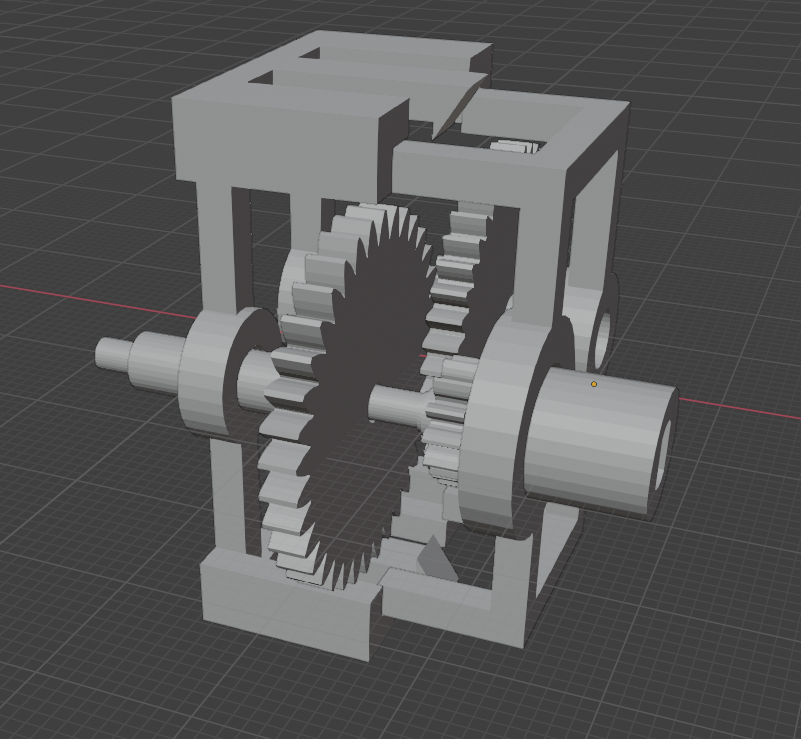 Clock gear box for 28BYJ-48 stepper motor