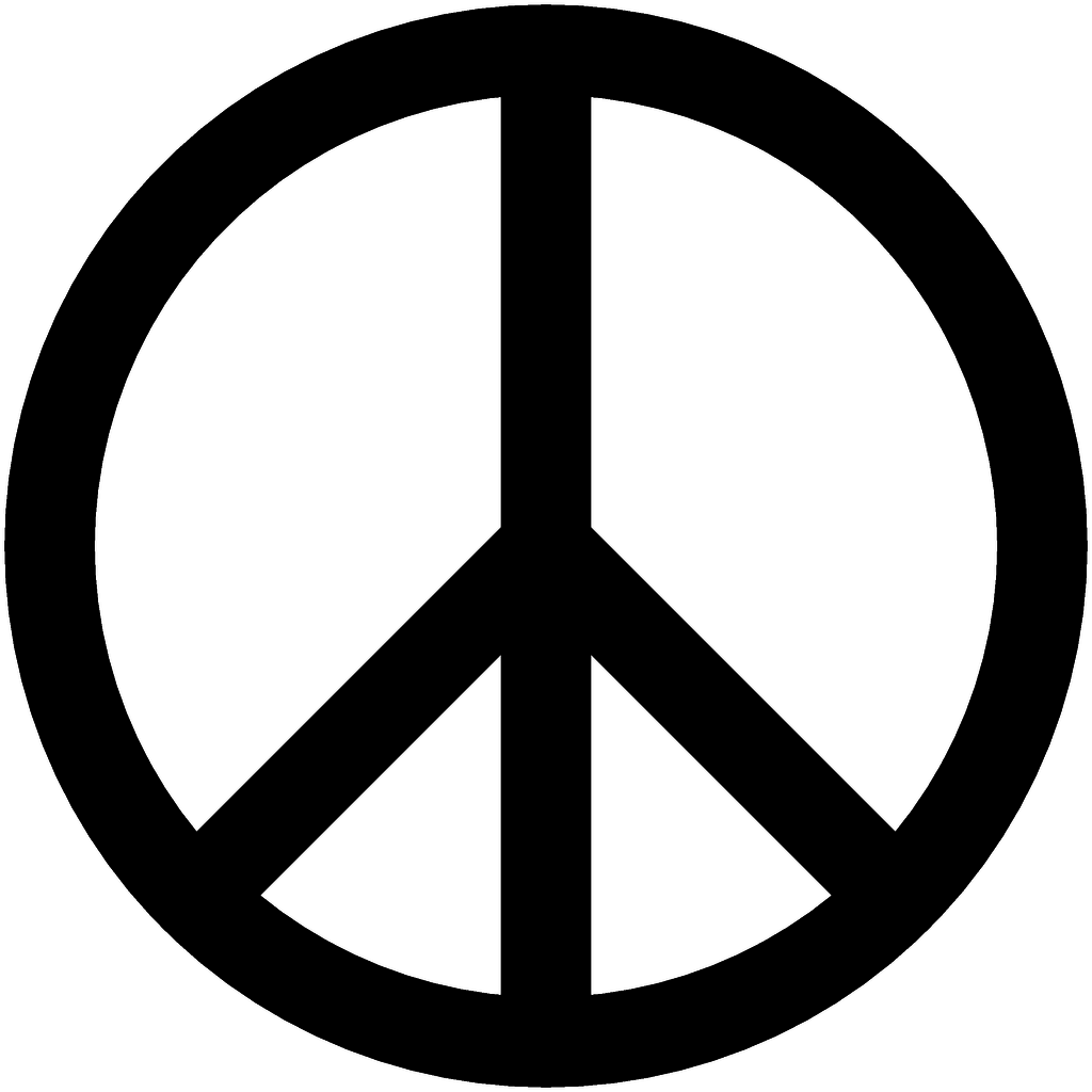 Le logo Peace and love pour la gravure/découpe laser | Peace and love symbol for laser cutting/engraving