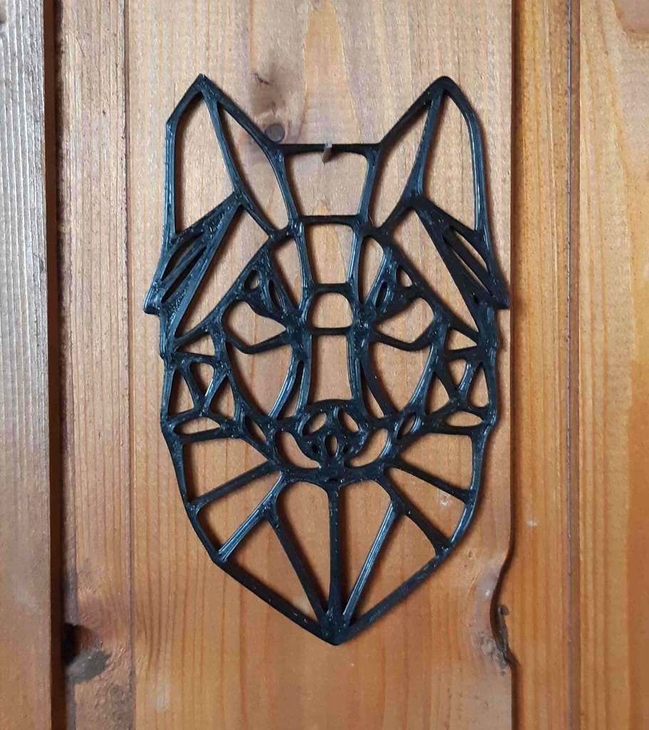 Wolf animal geometric decoration