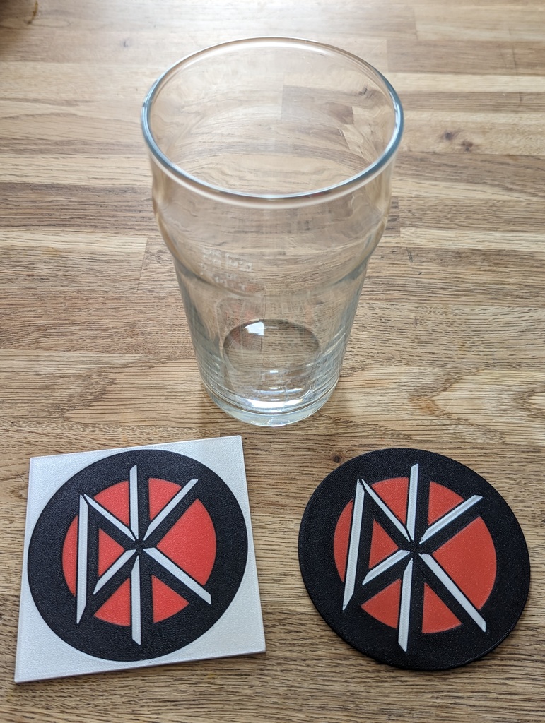 Dead Kennedys round and square beermats / coasters