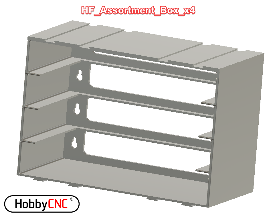 Stackable Storage Rack for Harbor Freight Assortment Boxes