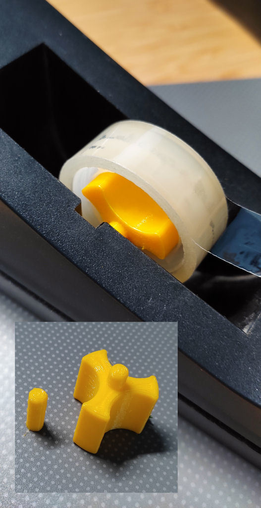 Scotch tape dispenser insert ( no supports )