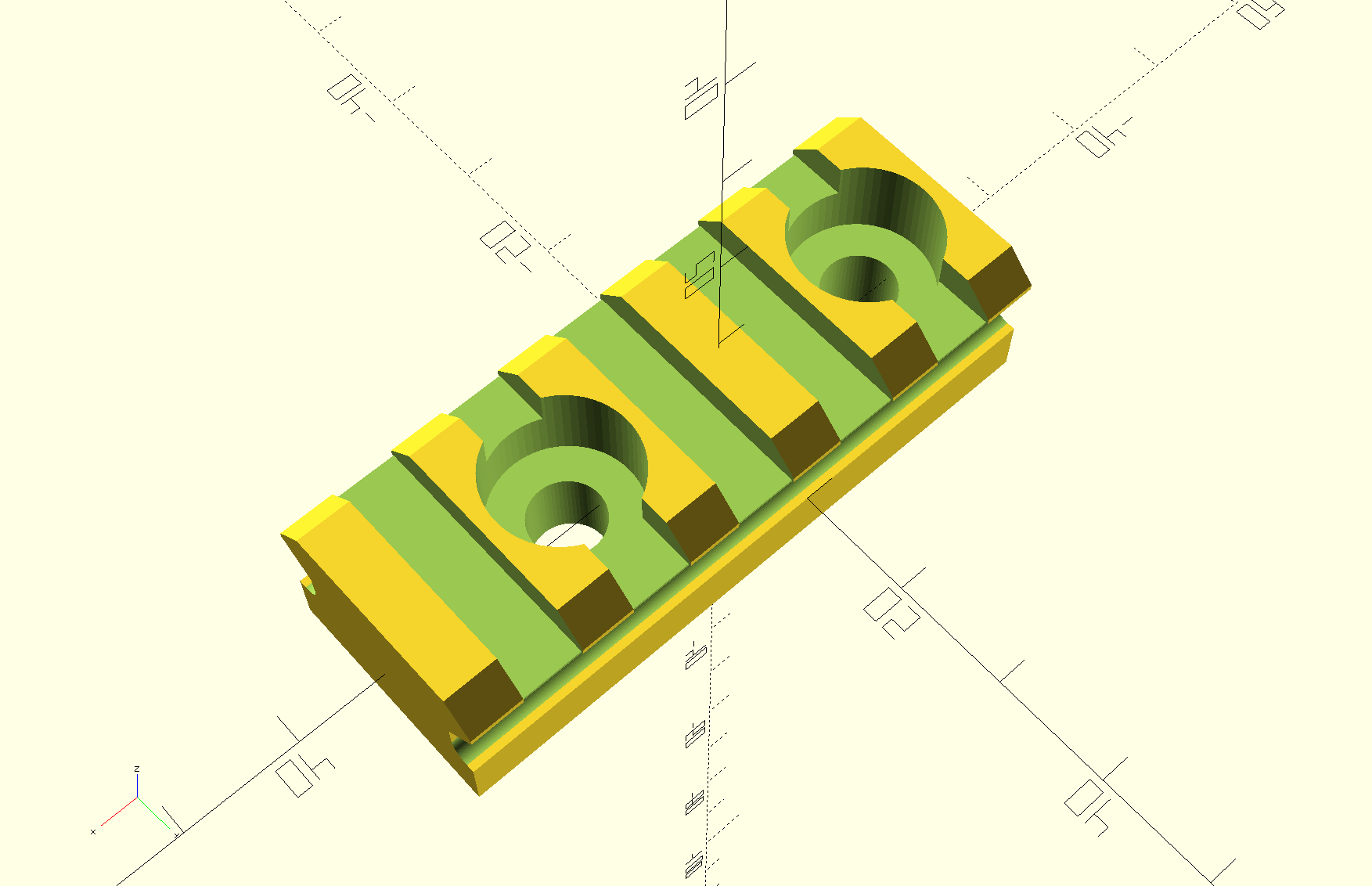 Parametric NATO/Picatinny Rail