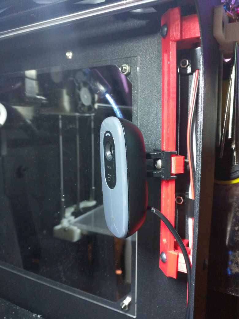 Interior webcam mount