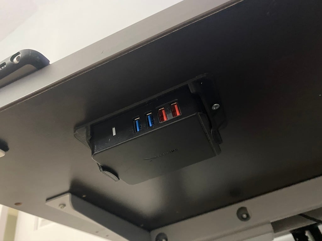 Flat Under-Desk Mount for Sabrent USB Hub