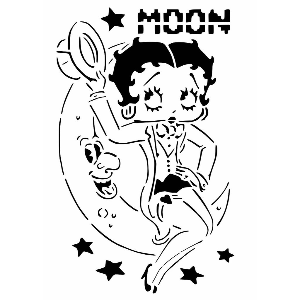 Betty Boop stencil 2