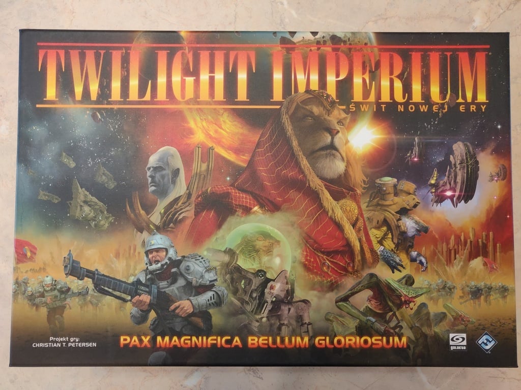Twilight Imperium 4ed + Prophecy of Kings Board Game Box Insert Organizer