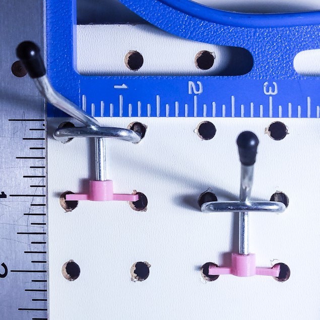 Two-Hole Pegboard Clip