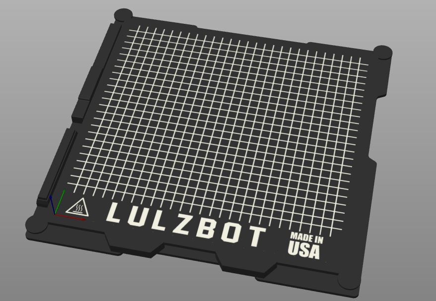 Lulzbot Print bed for PrusaSlicer