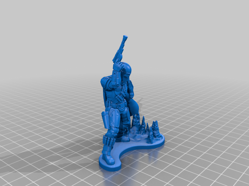 Mandalorian with base
