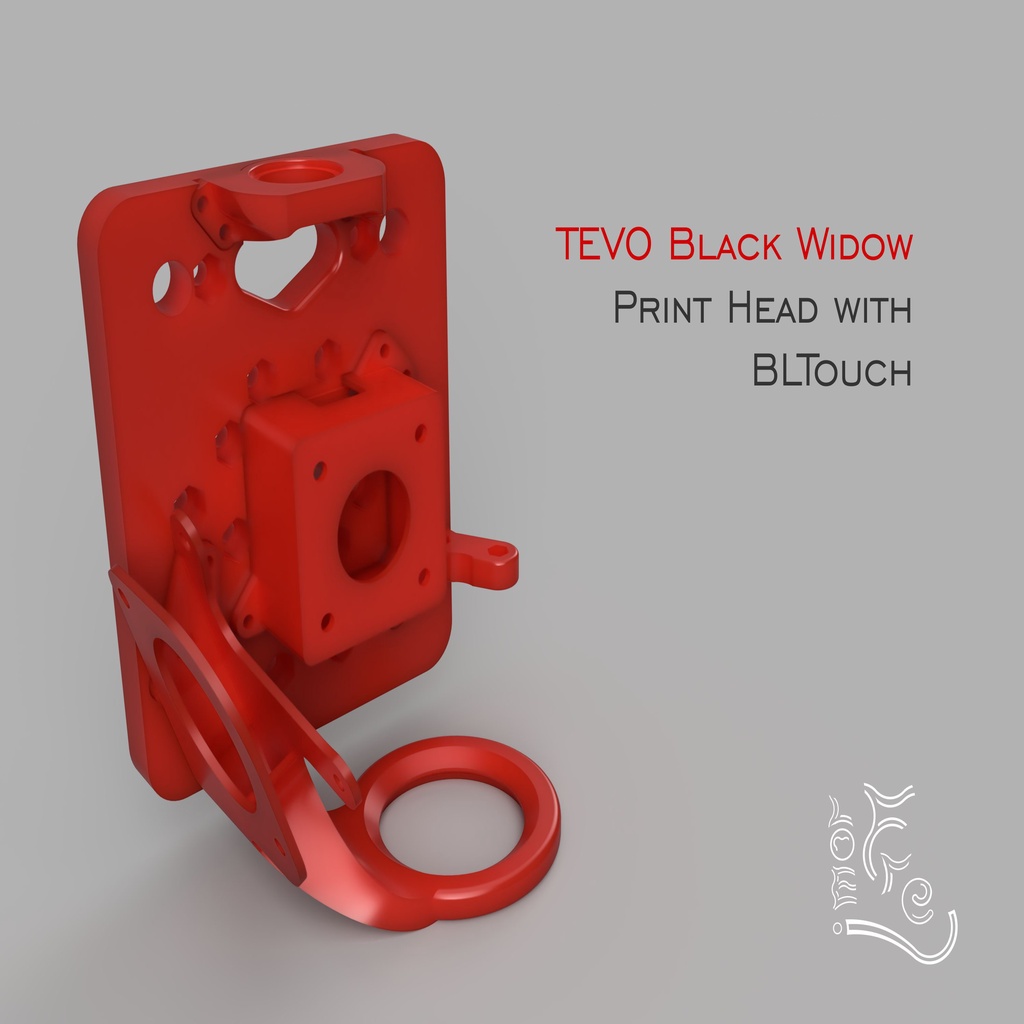 Tevo Black Widow Print Head for Titan Extruder with BLTouch